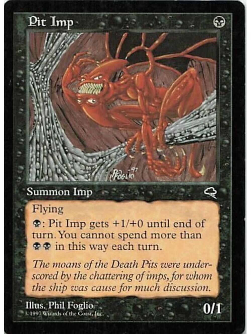 Magic: The Gathering 1997 Pit Imp LP TMP